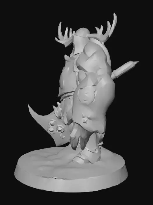 3D model for Warrior of Decay