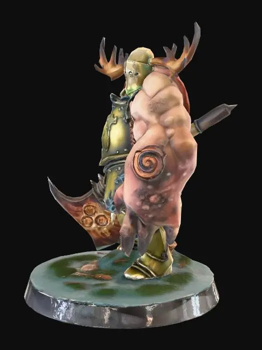 3D model for Warrior of Decay
