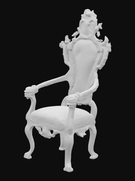 3D model for 19th century venetian throne