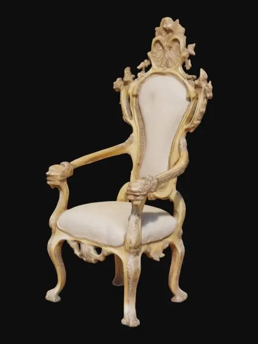 3D model for 19th century venetian throne