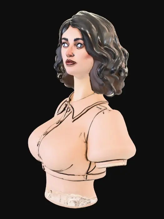 3D model for Elegance in Sepia