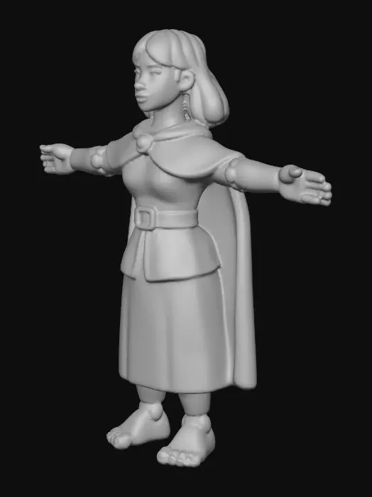 3D model for Adventurer Figurine