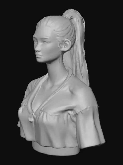 3D model for Serene ginger bust