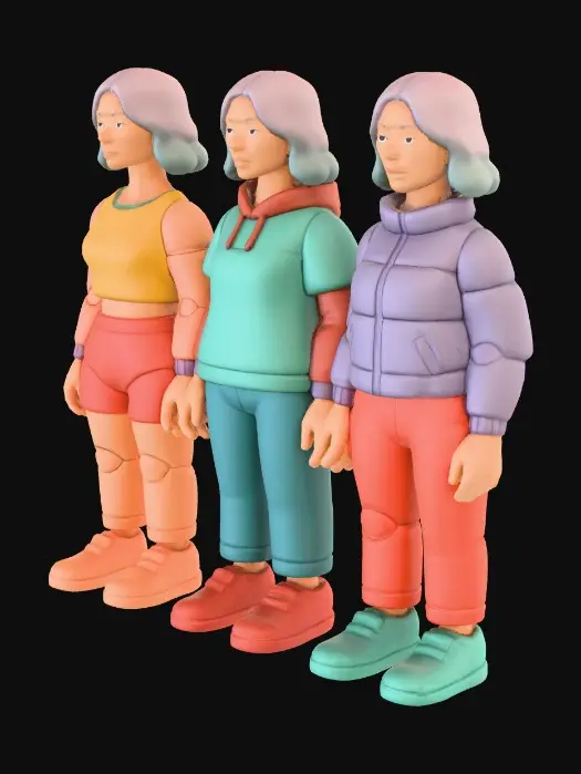 3D model for Trio of Styles
