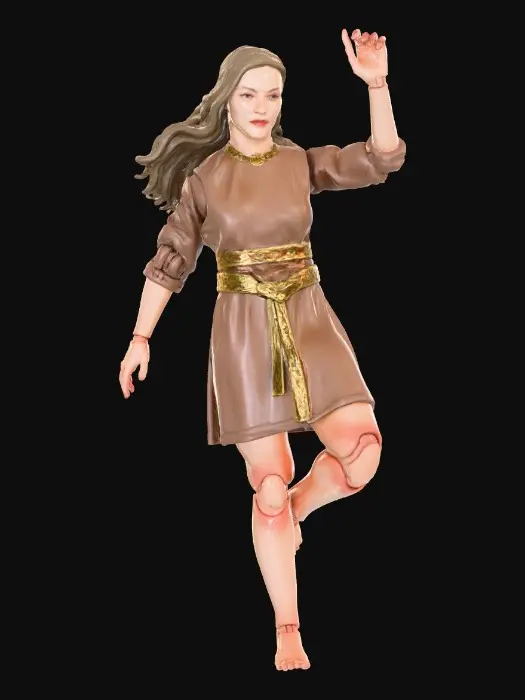 3D model for A photorealistic 3D model of an articulated collectible action figure.
Keep stylisation of reference