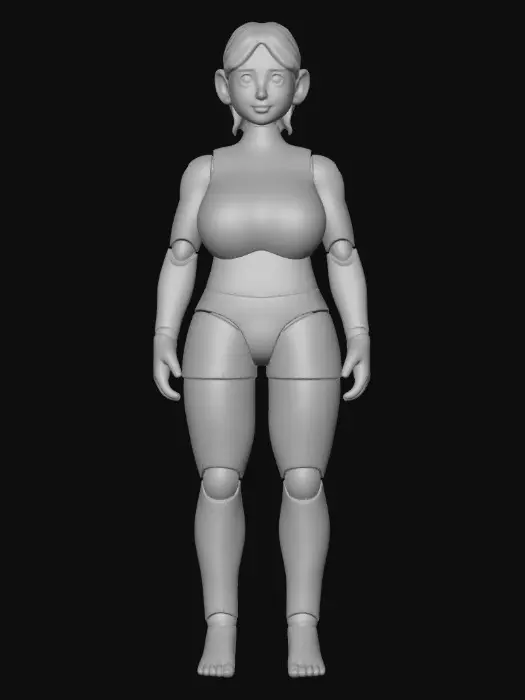 3D model for Martial Arts Figure