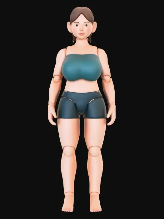3D model for Martial Arts Figure