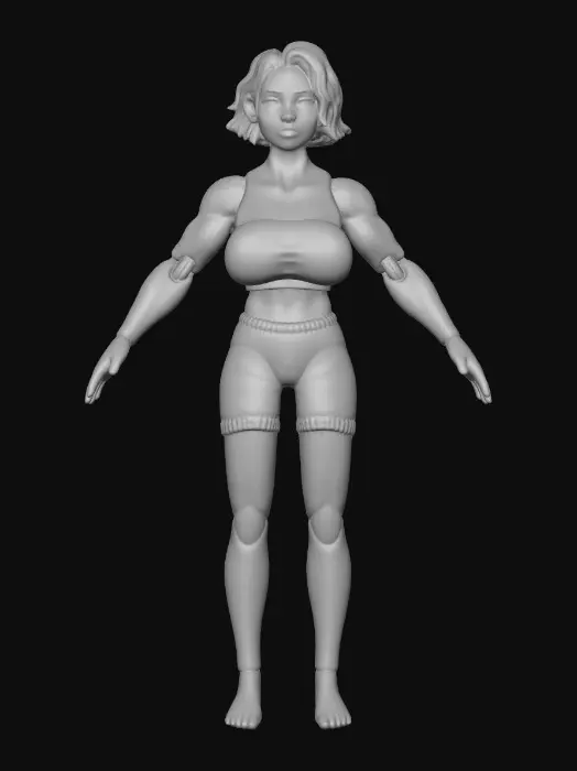 3D model for Folk elf Villager