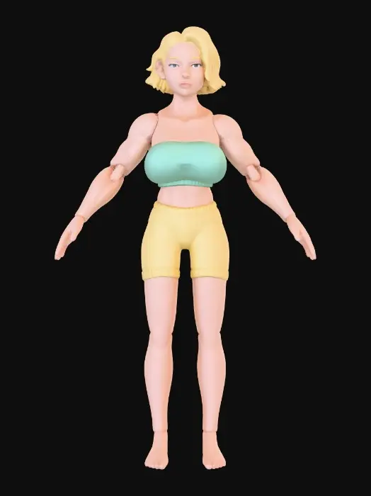 3D model for Folk elf Villager