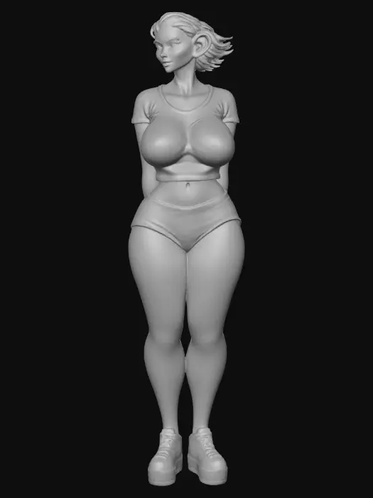 3D model for Windblown Pinup