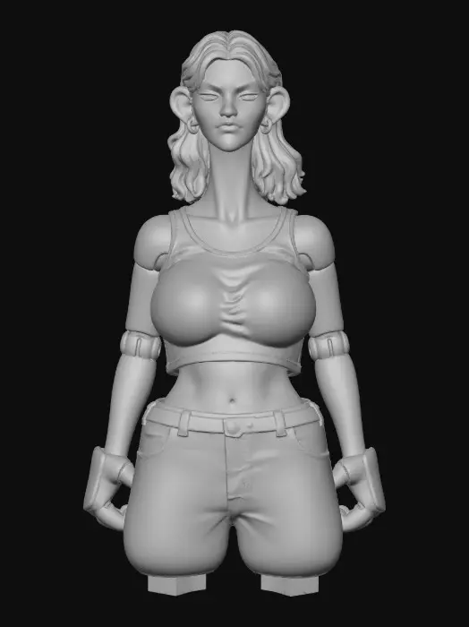 3D model for Bold Ears, Calm Gaze