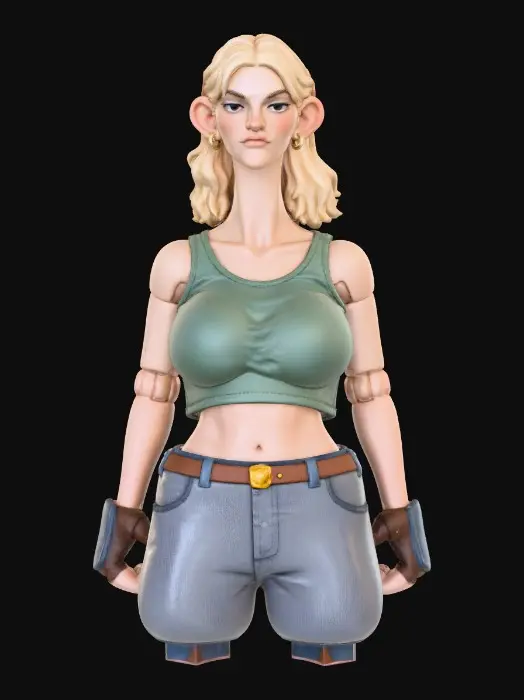 3D model for Bold Ears, Calm Gaze