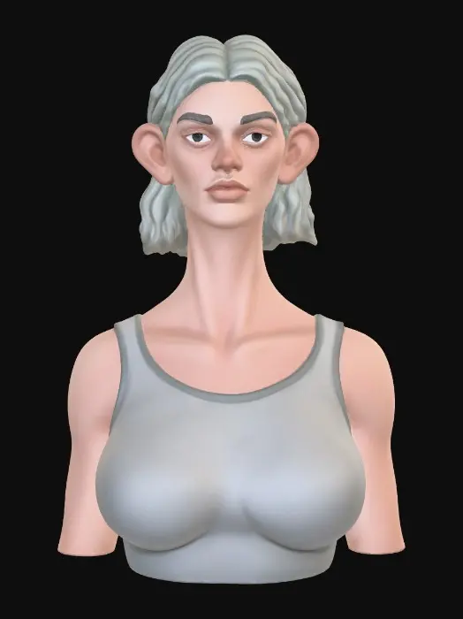 3D model for Ashen Muse