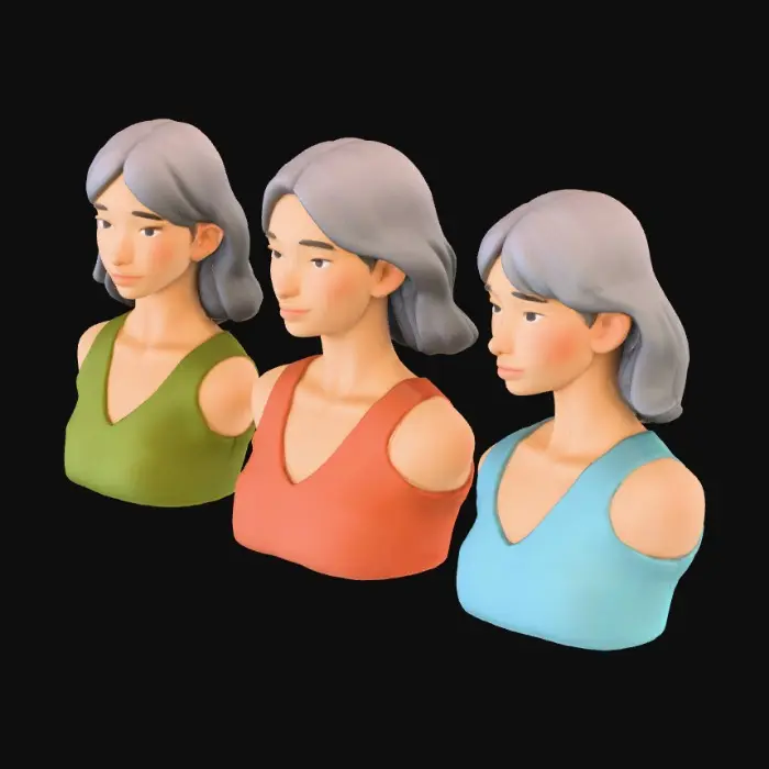 3D model for Three Expressions