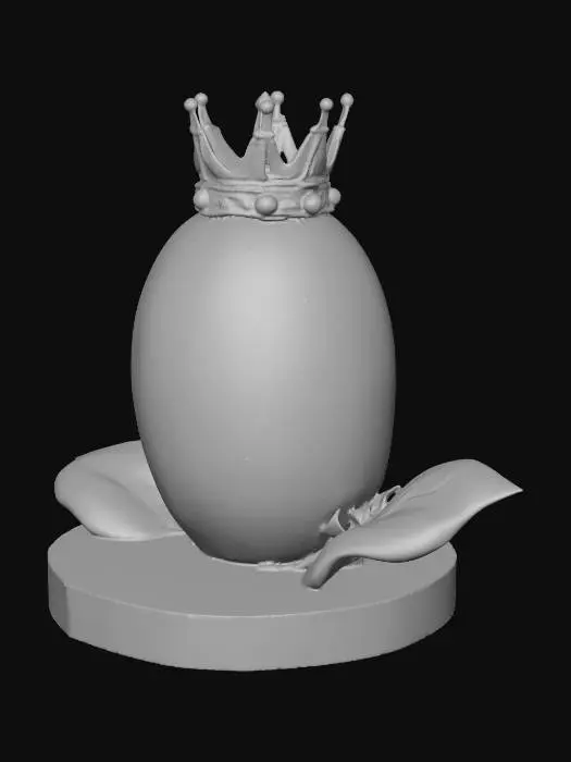 3D model for A mango with a crown
