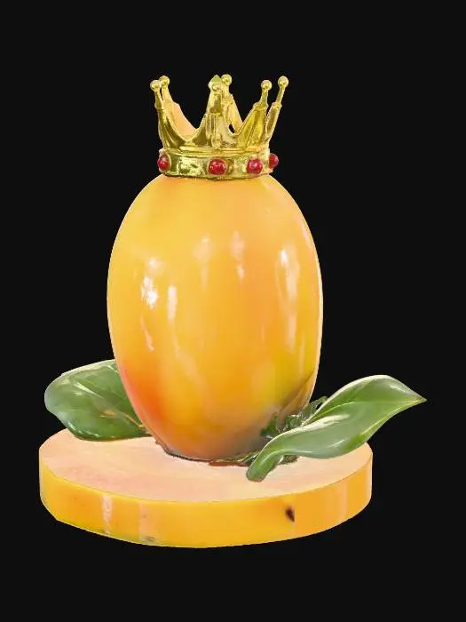 3D model for A mango with a crown