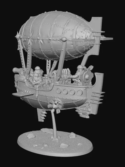 3D model for Bronze Zephyr Airship