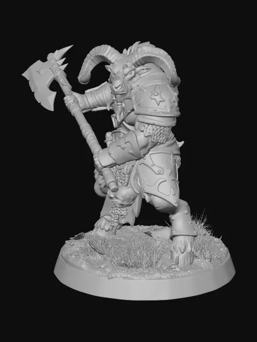 3D model for Bone-Axe Warlord