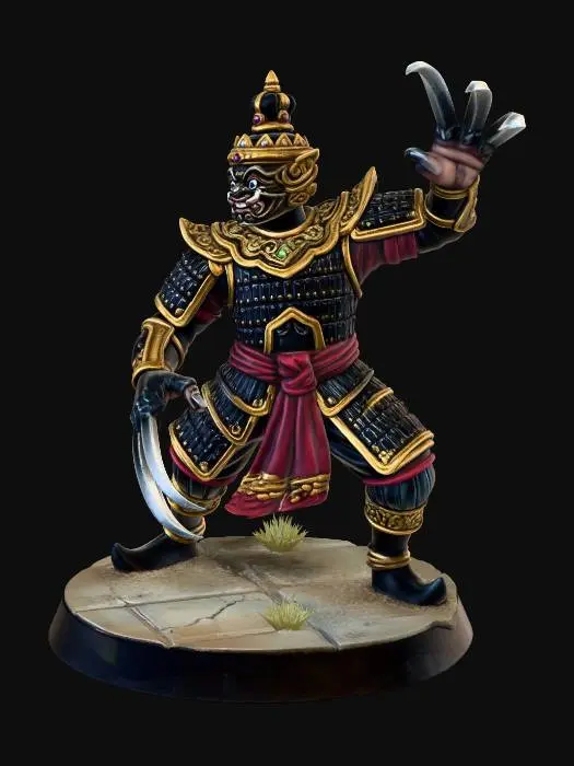 3D model for Golden Oni Warlord