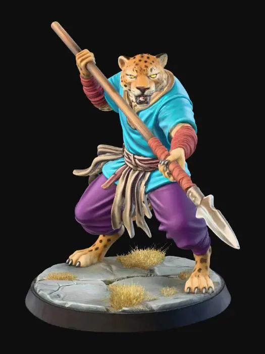 3D model for Leopard Spearman