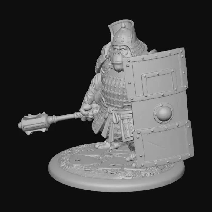 3D model for Gorilla Warlord