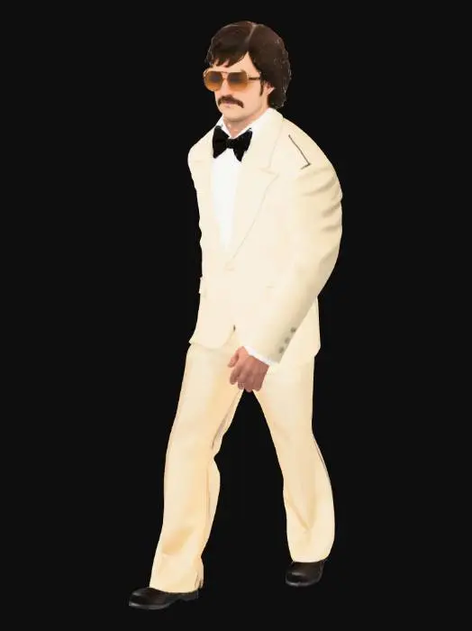 3D model for Mustache detective 1978