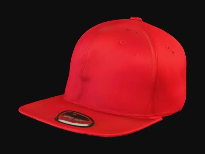 3D model for Red Snapback Hat