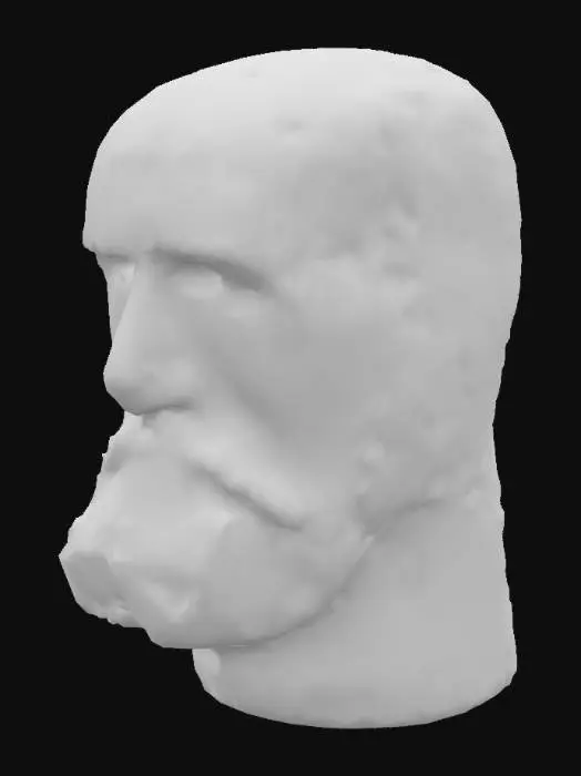 3D model for Abstract Bronze Head Jorge Oteiza