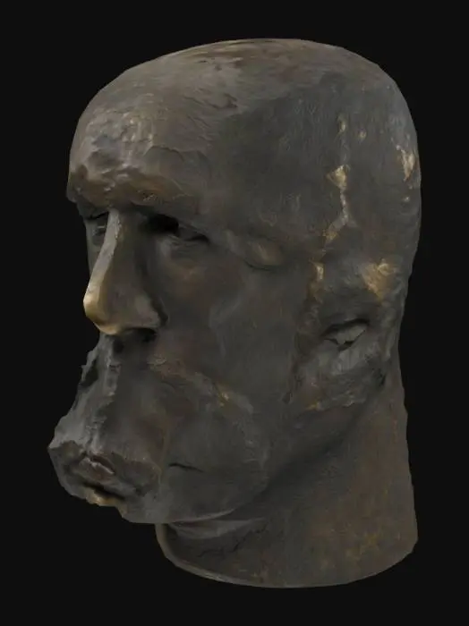 3D model for Abstract Bronze Head Jorge Oteiza