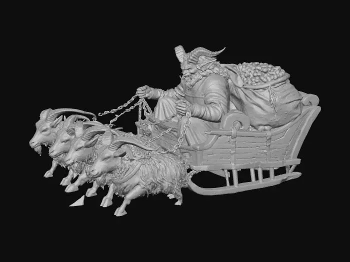 3D model for Krampus Sleigh Ride, #Christmas2025#