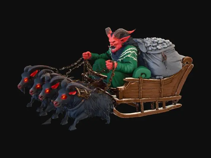 3D model for Krampus Sleigh Ride, #Christmas2025#