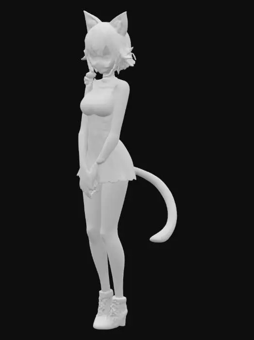 3D model for Simple Catgirl