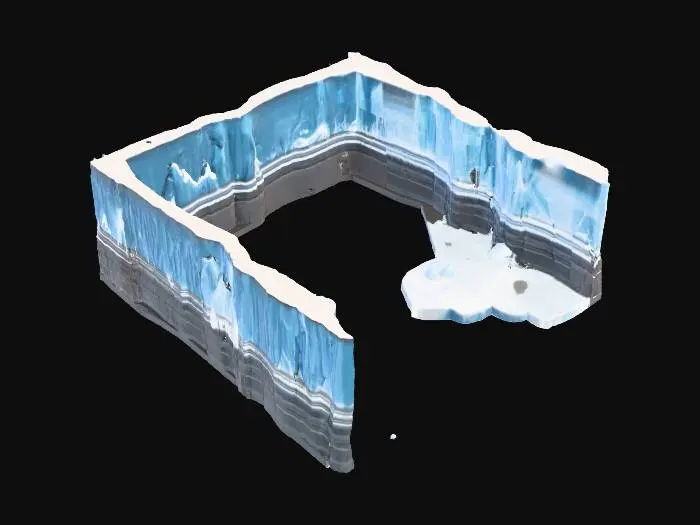 3D model for Midnight Glacier