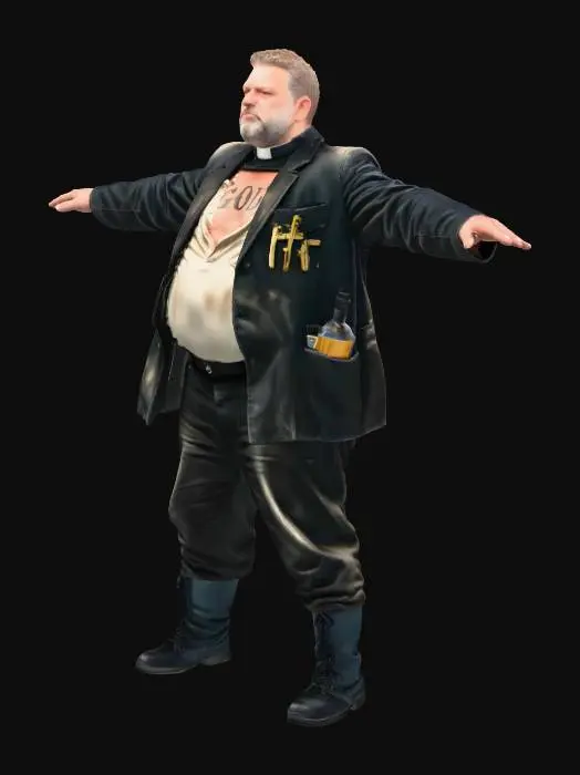 3D model for The Drunk Preacher