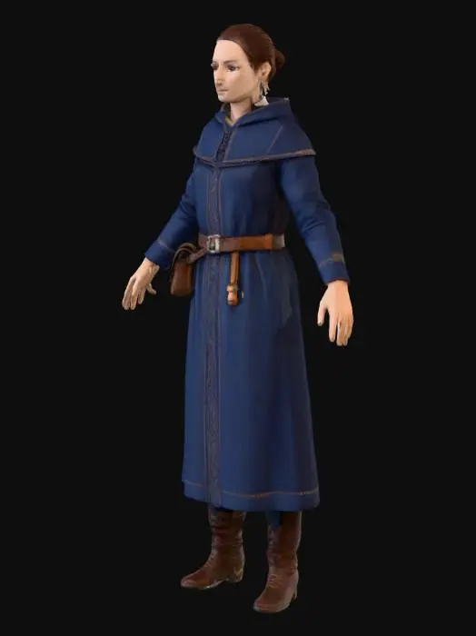 3D model for StarterTownQuestGiver_ArchivistKessa