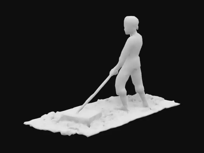 3D model for Coffee Bean Worker