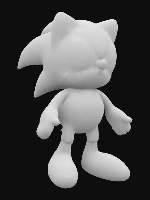 3D model for Sonic the Hedgehog Plush