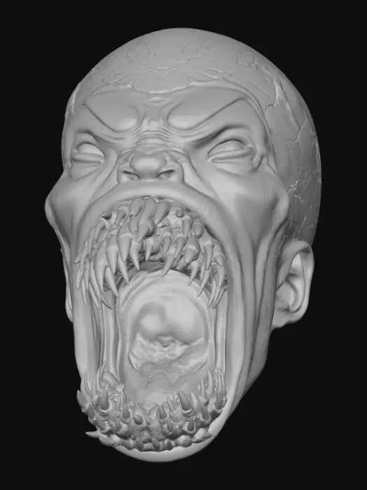 3D model for Pennywise sharp tooth roar