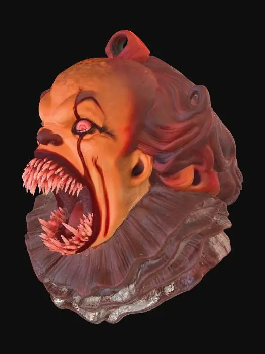 3D model for Frightening Clown Visage