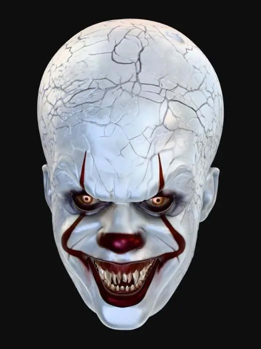 3D model for Pennywise sharp tooth smile