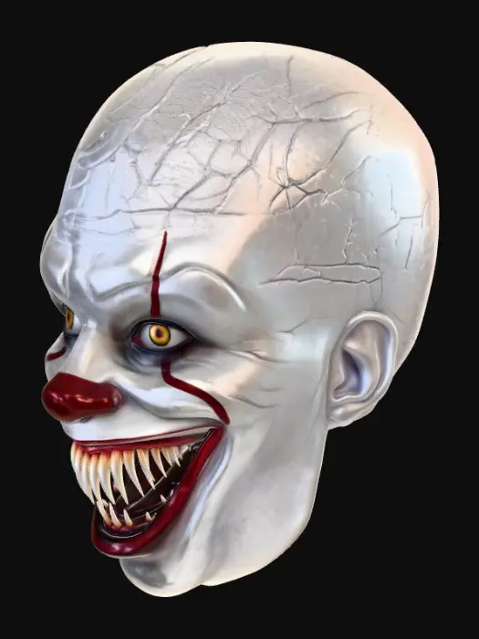 3D model for Pennywise crazy smile