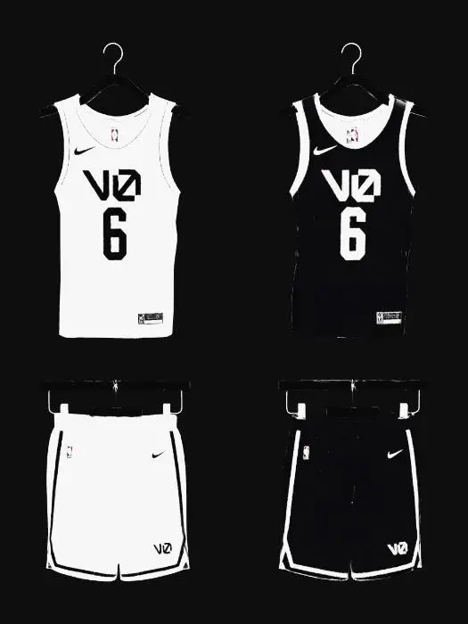 3D model for VO6 Basketball Jersey Set