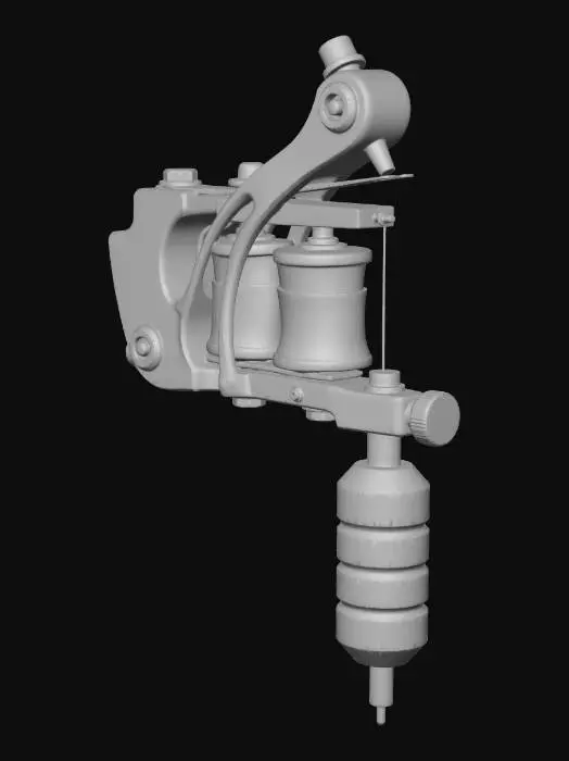 3D model for Crimson Coil Tattoo Machine