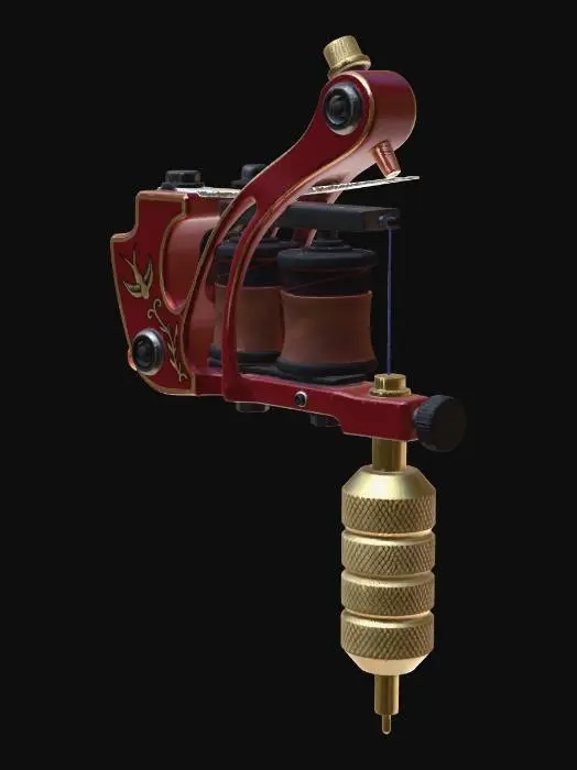 3D model for Crimson Coil Tattoo Machine
