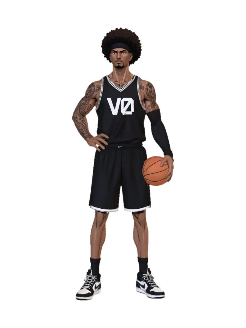 Midnight Jumper - Player-3D-modell, genererad av AI