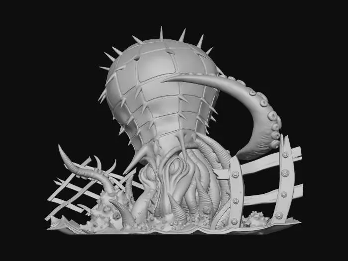3D model for Sea Beast Emergence