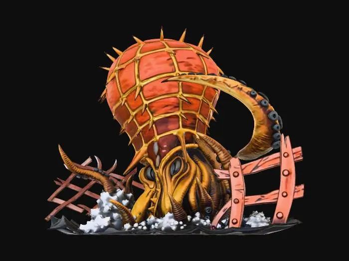 3D model for Sea Beast Emergence