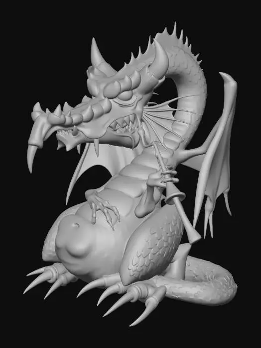 3D model for Dragon of Melody