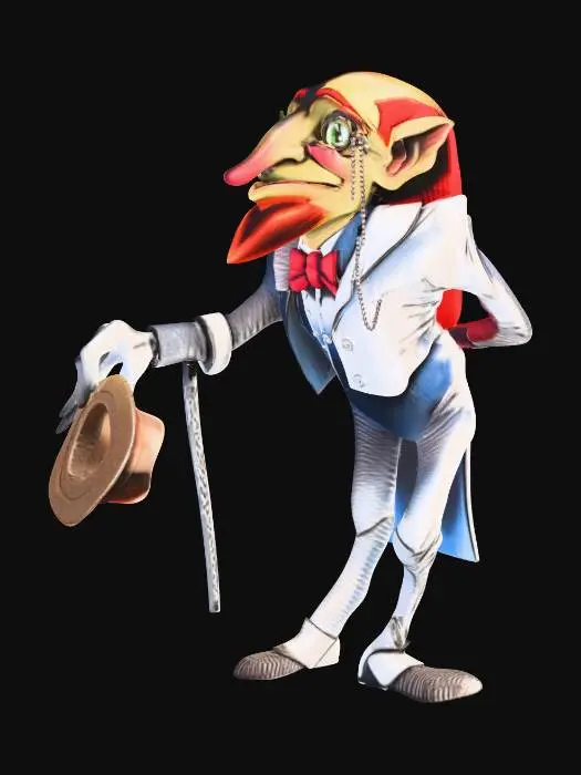 3D model for Dapper Gambler
