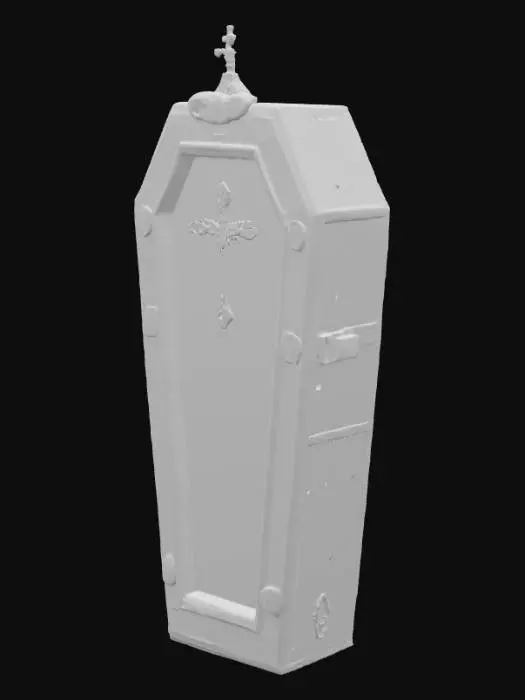 3D model for old time worldly coffin

